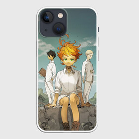 Чехол для iPhone 13 mini с принтом The Promised Neverland в Новосибирске,  |  | anime | the promised neverland | yakusoku no neverland | аниме | изабелла | манга | норман | обещание волшебной стране | рэй | эмма