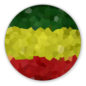 Коврик круглый с принтом Эфиопия в Новосибирске, резина и полиэстер | круглая форма, изображение наносится на всю лицевую часть | 420 | 4:20 | боб марли | раста | растаман | эвиопия