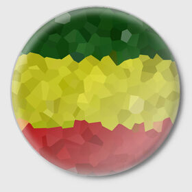 Значок с принтом Эфиопия в Новосибирске,  металл | круглая форма, металлическая застежка в виде булавки | Тематика изображения на принте: 420 | 4:20 | боб марли | раста | растаман | эвиопия