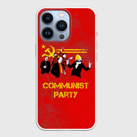 Чехол для iPhone 13 Pro с принтом Communist party в Новосибирске,  |  | Тематика изображения на принте: вечеринка | звезда | кастро | коммунизм | коммунист | коммунистическая | ленин | мао | маркс | молот | партия | рауль | серп | сталин | тусовка | ульянов | фидель | цзиньпин | цзэдун | энгельс