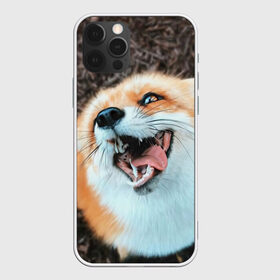 Чехол для iPhone 12 Pro Max с принтом Довольная лиса в Новосибирске, Силикон |  | голова | животные | лиса | мордочка | пасть | природа | рыжая | язык