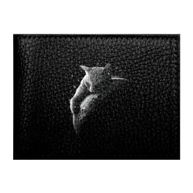 Обложка для студенческого билета с принтом Спящий Кот на Луне в Новосибирске, натуральная кожа | Размер: 11*8 см; Печать на всей внешней стороне | Тематика изображения на принте: вселенная | звезды | космос | котейка | котенок | котэ | котя | лапочка | луна | милый | мимими | ночь | прелесть | сон | спутник