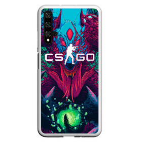 Чехол для Honor 20 с принтом CS-GO Hyper Beast в Новосибирске, Силикон | Область печати: задняя сторона чехла, без боковых панелей | Тематика изображения на принте: 2019 | computer game | counter strike | cs | cs go | csgo | dota | dota2 | game | howl | hyperbeast | warning | автомат | вой | го | игрок | компьютерная игра | контр страйк | контра | кс | оружие | турнир