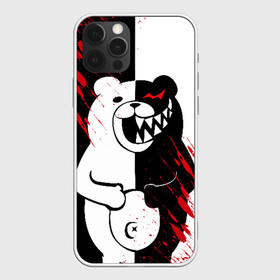 Чехол для iPhone 12 Pro с принтом MONOKUMA в Новосибирске, силикон | область печати: задняя сторона чехла, без боковых панелей | Тематика изображения на принте: ahegao | anime | bear | blood | danganronpa | derector | despair | girls | happy | havoc | manga | monokuma | panda | red | robot | trigger | ultra | аниме | ахегао | директор | кровь | манга | медведь | монокума | панда | робот