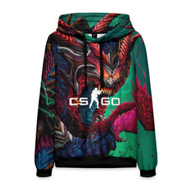 Мужская толстовка 3D с принтом CS GO hyper beast skin в Новосибирске, 100% полиэстер | двухслойный капюшон со шнурком для регулировки, мягкие манжеты на рукавах и по низу толстовки, спереди карман-кенгуру с мягким внутренним слоем. | Тематика изображения на принте: beast | counterstike | csgo | hyper | hyperbeast | m4a1s | steam | винтовка | контра | кс | ксго | шмотки