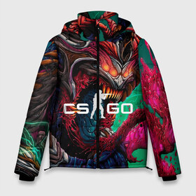 Мужская зимняя куртка 3D с принтом CS GO hyper beast skin в Новосибирске, верх — 100% полиэстер; подкладка — 100% полиэстер; утеплитель — 100% полиэстер | длина ниже бедра, свободный силуэт Оверсайз. Есть воротник-стойка, отстегивающийся капюшон и ветрозащитная планка. 

Боковые карманы с листочкой на кнопках и внутренний карман на молнии. | beast | counterstike | csgo | hyper | hyperbeast | m4a1s | steam | винтовка | контра | кс | ксго | шмотки