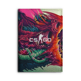 Обложка для автодокументов с принтом CS GO  hyper beast skin в Новосибирске, натуральная кожа |  размер 19,9*13 см; внутри 4 больших “конверта” для документов и один маленький отдел — туда идеально встанут права | Тематика изображения на принте: beast | counterstike | csgo | hyper | hyperbeast | m4a1s | steam | винтовка | контра | кс | ксго | шмотки