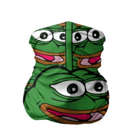 Бандана-труба 3D с принтом Good / Sad frog в Новосибирске, 100% полиэстер, ткань с особыми свойствами — Activecool | плотность 150‒180 г/м2; хорошо тянется, но сохраняет форму | bad | dab | frog | good | kek | pepe | sad | кек | лягушка | мем | мемы | пепе | со смыслом | фрог