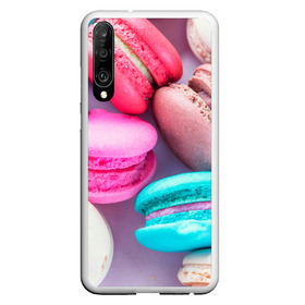 Чехол для Honor P30 с принтом Macaroons в Новосибирске, Силикон | Область печати: задняя сторона чехла, без боковых панелей | almond | cookie | dessert | food | macaroons | maccarone | maccherone | десерт | еда | макарон | макарони | макароны | макарун | макаруны | миндаль | миндальный | орех | печенье | сладкое | сладости