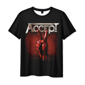 Мужская футболка 3D с принтом Accept в Новосибирске, 100% полиэфир | прямой крой, круглый вырез горловины, длина до линии бедер | accept | heavy metal | power metal | группы | метал | музыка | пауэр метал | рок | хэви метал