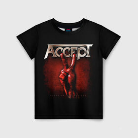 Детская футболка 3D с принтом Accept в Новосибирске, 100% гипоаллергенный полиэфир | прямой крой, круглый вырез горловины, длина до линии бедер, чуть спущенное плечо, ткань немного тянется | accept | heavy metal | power metal | группы | метал | музыка | пауэр метал | рок | хэви метал