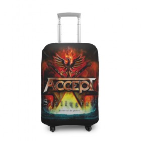 Чехол для чемодана 3D с принтом Accept в Новосибирске, 86% полиэфир, 14% спандекс | двустороннее нанесение принта, прорези для ручек и колес | accept | heavy metal | power metal | группы | метал | музыка | пауэр метал | рок | хэви метал