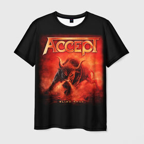 Мужская футболка 3D с принтом Accept в Новосибирске, 100% полиэфир | прямой крой, круглый вырез горловины, длина до линии бедер | Тематика изображения на принте: accept | heavy metal | power metal | группы | метал | музыка | пауэр метал | рок | хэви метал