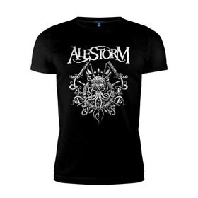 Мужская футболка премиум с принтом Alestorm в Новосибирске, 92% хлопок, 8% лайкра | приталенный силуэт, круглый вырез ворота, длина до линии бедра, короткий рукав | alestorm | metal | группы | метал | музыка | пауэр метал | рок | фолк метал | хэви метал