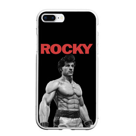 Чехол для iPhone 7Plus/8 Plus матовый с принтом ROCKY в Новосибирске, Силикон | Область печати: задняя сторона чехла, без боковых панелей | creed | jordan | lundgren | mix fight | mixfight | stallone | ufc | бальбоа | бокс | джордан | крид | лундгрен | мышцы | ринг | роки | рокки | сильвестр | сталлоне | сталоне