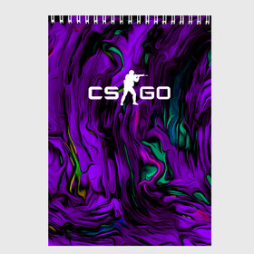 Скетчбук с принтом CS GO DRAW WAVES SKIN в Новосибирске, 100% бумага
 | 48 листов, плотность листов — 100 г/м2, плотность картонной обложки — 250 г/м2. Листы скреплены сверху удобной пружинной спиралью | action | astralis | awp | counter strike | cs go | cs go global offensive | cybersport | draw skin | faze clan | game | gamer | hyper beast | shooter | skin | team liquid | киберспорт | оружие | рисованный скин | скины