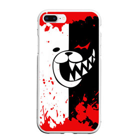 Чехол для iPhone 7Plus/8 Plus матовый с принтом MONOKUMA Blood в Новосибирске, Силикон | Область печати: задняя сторона чехла, без боковых панелей | Тематика изображения на принте: ahegao | anime | bear | blood | danganronpa | derector | despair | girls | happy | havoc | manga | monokuma | panda | red | robot | trigger | ultra | аниме | ахегао | директор | кровь | манга | медведь | монокума | панда | робот