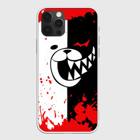 Чехол для iPhone 12 Pro с принтом MONOKUMA Blood в Новосибирске, силикон | область печати: задняя сторона чехла, без боковых панелей | Тематика изображения на принте: ahegao | anime | bear | blood | danganronpa | derector | despair | girls | happy | havoc | manga | monokuma | panda | red | robot | trigger | ultra | аниме | ахегао | директор | кровь | манга | медведь | монокума | панда | робот