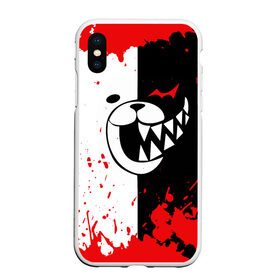 Чехол для iPhone XS Max матовый с принтом MONOKUMA Blood в Новосибирске, Силикон | Область печати: задняя сторона чехла, без боковых панелей | Тематика изображения на принте: ahegao | anime | bear | blood | danganronpa | derector | despair | girls | happy | havoc | manga | monokuma | panda | red | robot | trigger | ultra | аниме | ахегао | директор | кровь | манга | медведь | монокума | панда | робот