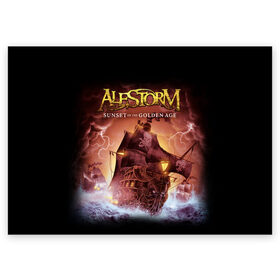 Поздравительная открытка с принтом Alestorm в Новосибирске, 100% бумага | плотность бумаги 280 г/м2, матовая, на обратной стороне линовка и место для марки
 | alestorm | metal | группы | метал | музыка | пауэр метал | рок | фолк метал | хэви метал