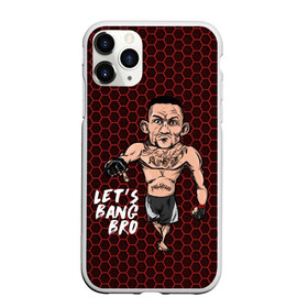 Чехол для iPhone 11 Pro Max матовый с принтом Lets bang bro (Max Holloway) в Новосибирске, Силикон |  | blessed | brasileiro | holloway | jiu jitsu | max | mma | ufc | бокс | бразильское джиу джитсу | гавайи | драка | макс | холлоуэй