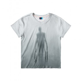 Детская футболка 3D с принтом Slender в Новосибирске, 100% гипоаллергенный полиэфир | прямой крой, круглый вырез горловины, длина до линии бедер, чуть спущенное плечо, ткань немного тянется | slender | slenderman | кино | слендер | слендр | слэндр | тонкий | тощий | ужасы