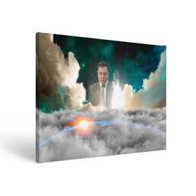 Холст прямоугольный с принтом Elon Musk Thinker (Илон Маск) в Новосибирске, 100% ПВХ |  | elon musk | space | space x | tesla | дым | илон маск | инопланетяне | космос | личность | мыслитель | облака | планета | ракета | спейс | тесла | философ | шаттл
