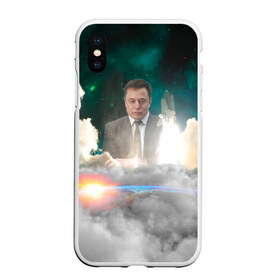 Чехол для iPhone XS Max матовый с принтом Elon Musk Thinker (Илон Маск) в Новосибирске, Силикон | Область печати: задняя сторона чехла, без боковых панелей | elon musk | space | space x | tesla | дым | илон маск | инопланетяне | космос | личность | мыслитель | облака | планета | ракета | спейс | тесла | философ | шаттл