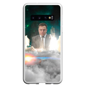 Чехол для Samsung Galaxy S10 с принтом Elon Musk Thinker (Илон Маск) в Новосибирске, Силикон | Область печати: задняя сторона чехла, без боковых панелей | elon musk | space | space x | tesla | дым | илон маск | инопланетяне | космос | личность | мыслитель | облака | планета | ракета | спейс | тесла | философ | шаттл