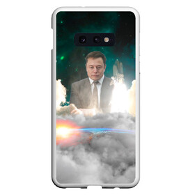 Чехол для Samsung S10E с принтом Elon Musk Thinker (Илон Маск) в Новосибирске, Силикон | Область печати: задняя сторона чехла, без боковых панелей | elon musk | space | space x | tesla | дым | илон маск | инопланетяне | космос | личность | мыслитель | облака | планета | ракета | спейс | тесла | философ | шаттл