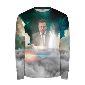 Мужской лонгслив 3D с принтом Elon Musk Thinker (Илон Маск) в Новосибирске, 100% полиэстер | длинные рукава, круглый вырез горловины, полуприлегающий силуэт | elon musk | space | space x | tesla | дым | илон маск | инопланетяне | космос | личность | мыслитель | облака | планета | ракета | спейс | тесла | философ | шаттл