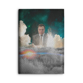 Обложка для автодокументов с принтом Elon Musk Thinker (Илон Маск) в Новосибирске, натуральная кожа |  размер 19,9*13 см; внутри 4 больших “конверта” для документов и один маленький отдел — туда идеально встанут права | Тематика изображения на принте: elon musk | space | space x | tesla | дым | илон маск | инопланетяне | космос | личность | мыслитель | облака | планета | ракета | спейс | тесла | философ | шаттл