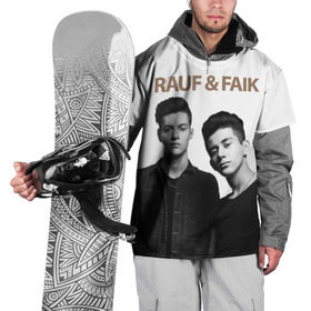 Накидка на куртку 3D с принтом Rauf & Faik в Новосибирске, 100% полиэстер |  | bts | faik | rauf | детство | дуэт | музыка первого | попса | рауф | фаик | фанат