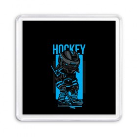 Магнит 55*55 с принтом Хоккей в Новосибирске, Пластик | Размер: 65*65 мм; Размер печати: 55*55 мм | hokkey | хоккей