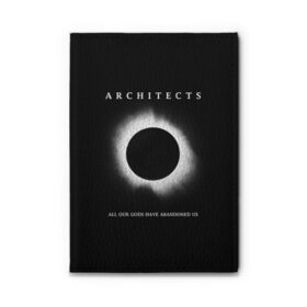 Обложка для автодокументов с принтом Architects в Новосибирске, натуральная кожа |  размер 19,9*13 см; внутри 4 больших “конверта” для документов и один маленький отдел — туда идеально встанут права | all our gods have abandoned us | architects | daybreaker | lost forever lost together | группы | метал | музыка | рок