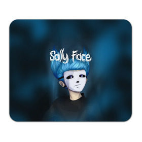 Коврик прямоугольный с принтом SALLY FACE в Новосибирске, натуральный каучук | размер 230 х 185 мм; запечатка лицевой стороны | blue | face | fisher | game | games | gizmo | hair | larry | mask | sally | волосы | гизмо | голубые | игра | игры | ларри | маска | протез | сали | салли | синие | синий | триллер | ужасы | фейс | фишер | фэйс | хоррор