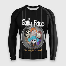 Мужской рашгард 3D с принтом Sally Face Episode Three в Новосибирске,  |  | blue | face | fisher | game | games | gizmo | hair | larry | mask | sally | волосы | гизмо | голубые | игра | игры | ларри | маска | протез | сали | салли | синие | синий | триллер | ужасы | фейс | фишер | фэйс | хоррор