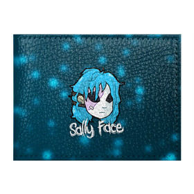Обложка для студенческого билета с принтом Sally Face в Новосибирске, натуральная кожа | Размер: 11*8 см; Печать на всей внешней стороне | Тематика изображения на принте: blue | face | fisher | game | games | gizmo | hair | larry | mask | sally | волосы | гизмо | голубые | игра | игры | ларри | маска | протез | сали | салли | синие | синий | триллер | ужасы | фейс | фишер | фэйс | хоррор