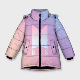 Зимняя куртка для девочек 3D с принтом BTS LOVE YOURSELF в Новосибирске, ткань верха — 100% полиэстер; подклад — 100% полиэстер, утеплитель — 100% полиэстер. | длина ниже бедра, удлиненная спинка, воротник стойка и отстегивающийся капюшон. Есть боковые карманы с листочкой на кнопках, утяжки по низу изделия и внутренний карман на молнии. 

Предусмотрены светоотражающий принт на спинке, радужный светоотражающий элемент на пуллере молнии и на резинке для утяжки. | bangtan boys | bt21 | bts | bts army | bts stickers | j hope | jimin | jin | jungkook | k pop | rap monster | rapmon | suga | v | бтс | корея | стикеры bts
