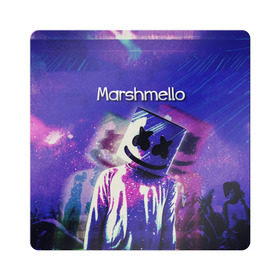 Магнит виниловый Квадрат с принтом Marshmello в Новосибирске, полимерный материал с магнитным слоем | размер 9*9 см, закругленные углы | marshmello | диджей | клуб | клубная музыка | маршмеллоу | маршмэлло | маршмэллоу | музыка | электронная