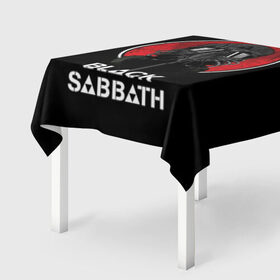 Скатерть 3D с принтом Black Sabbath в Новосибирске, 100% полиэстер (ткань не мнется и не растягивается) | Размер: 150*150 см | Тематика изображения на принте: black sabbath | hard rock | heavy metal | блэк сабат | группы | метал | музыка | оззи осборн | рок | хард рок | хэви метал