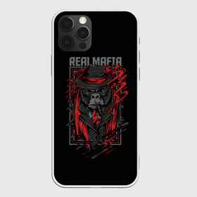 Чехол для iPhone 12 Pro Max с принтом Реальная Мафия в Новосибирске, Силикон |  | Тематика изображения на принте: gangster | mafia | банда | банды | гангстер | горилла | мафия | обезьяна | обезьяны