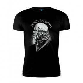 Мужская футболка премиум с принтом Black Sabbath в Новосибирске, 92% хлопок, 8% лайкра | приталенный силуэт, круглый вырез ворота, длина до линии бедра, короткий рукав | black sabbath | hard rock | heavy metal | блэк сабат | группы | метал | музыка | оззи осборн | рок | хард рок | хэви метал