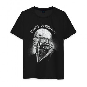 Мужская футболка хлопок с принтом Black Sabbath в Новосибирске, 100% хлопок | прямой крой, круглый вырез горловины, длина до линии бедер, слегка спущенное плечо. | black sabbath | hard rock | heavy metal | блэк сабат | группы | метал | музыка | оззи осборн | рок | хард рок | хэви метал