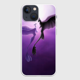 Чехол для iPhone 13 mini с принтом как приручить дракона в Новосибирске,  |  | light fury | night fury | беззубик | дракон | как приручить дракона | ночная фурия