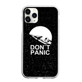 Чехол для iPhone 11 Pro матовый с принтом DON`T PANIC в Новосибирске, Силикон |  | don t panic | elon mask | galaxy | nasa | space x | stars | галактика | звезды | знаменитости | илон маск | космос | не паникуйте