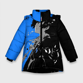 Зимняя куртка для девочек 3D с принтом Makoto Yuki - Persona 5 в Новосибирске, ткань верха — 100% полиэстер; подклад — 100% полиэстер, утеплитель — 100% полиэстер. | длина ниже бедра, удлиненная спинка, воротник стойка и отстегивающийся капюшон. Есть боковые карманы с листочкой на кнопках, утяжки по низу изделия и внутренний карман на молнии. 

Предусмотрены светоотражающий принт на спинке, радужный светоотражающий элемент на пуллере молнии и на резинке для утяжки. | anime | game | makoto yuki | persona 5 | yuki | аниме | игра персонаж | мужчина | человек