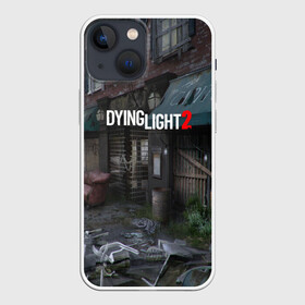 Чехол для iPhone 13 mini с принтом DyingLight2 в Новосибирске,  |  | baggie | dying light | game | good night good luck | survival horror | techland | the following | zombie | багги | зараженные | зомби | игры