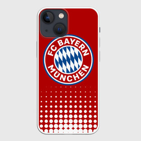 Чехол для iPhone 13 mini с принтом Бавария в Новосибирске,  |  | bayern | fc bayern munchen | fcb | бавария | бундеслига | германия | мюнхенская бавария | форма | футбол | футболист | футбольная | футбольный клуб | футбольный клуб бавария мюнхен