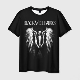 Мужская футболка 3D с принтом Black Veil Brides в Новосибирске, 100% полиэфир | прямой крой, круглый вырез горловины, длина до линии бедер | black veil brides | heavy matal | metal | post hardcore | группы | метал | музыка | рок | хэви метал | эмо
